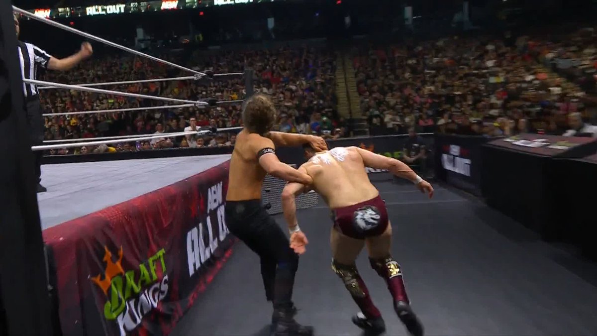 Jack Perry dropped Bryan Danielson right on the top of his head! Order #AEWAllOut on PPV right now! Bryan Danielson | Jack Perry
