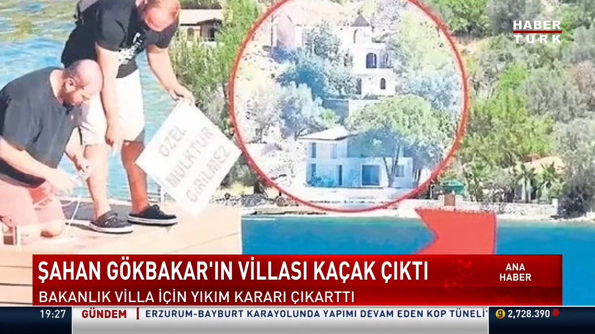 Şahan Gökbakar'ın villasına yıkım kararı verildi. Kaçak villanın yapı kayıt belgesi iptal edildi.