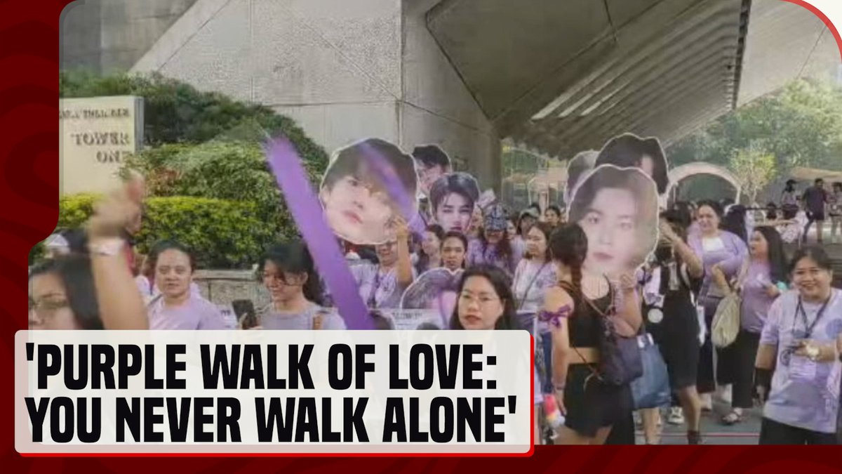 💜 WALK OF LOVE FOR BTS Libu-libong Pinoy #ARMY ang nakiisa sa "Purple Walk of Love: You Never Walk Alone" ngayong Linggo, Sept. 8 para magpaabot ng suporta sa K-pop boy group na #BTS. #News5