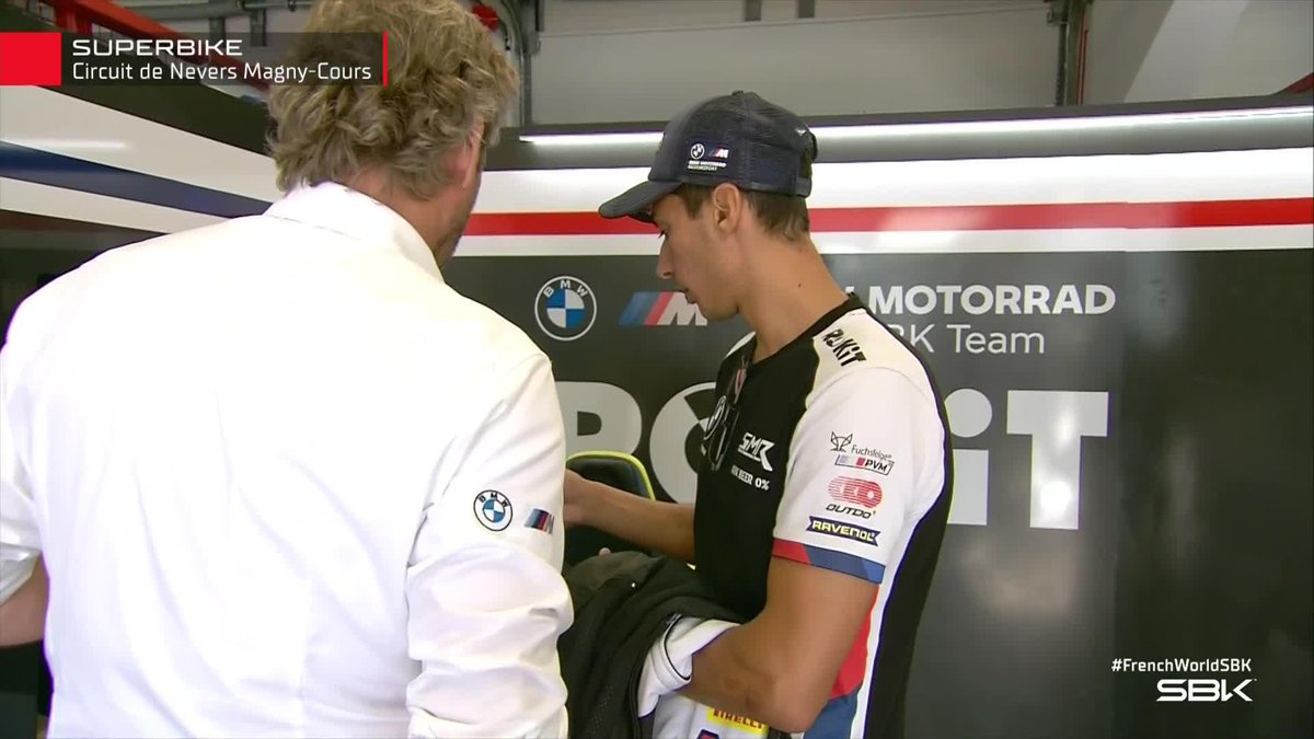 Sad not to have him on the bike after FP2 crash but we love to see Toprak Razgatlıoğlu around 🫶 #FrenchWorldSBK 🇫🇷