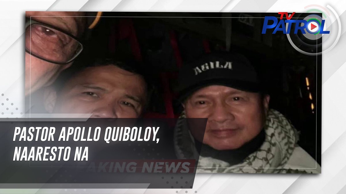 BREAKING: Naaresto na si Pastor Apollo Quiboloy, ayon sa DILG. Buong ulat: