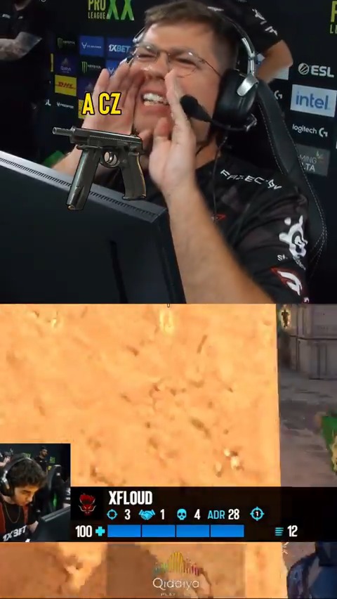 .karrigan: "SAVING A CZ??!!" Yasin Koç: "SHUT UP!!" 🤣 #ESLProLeague