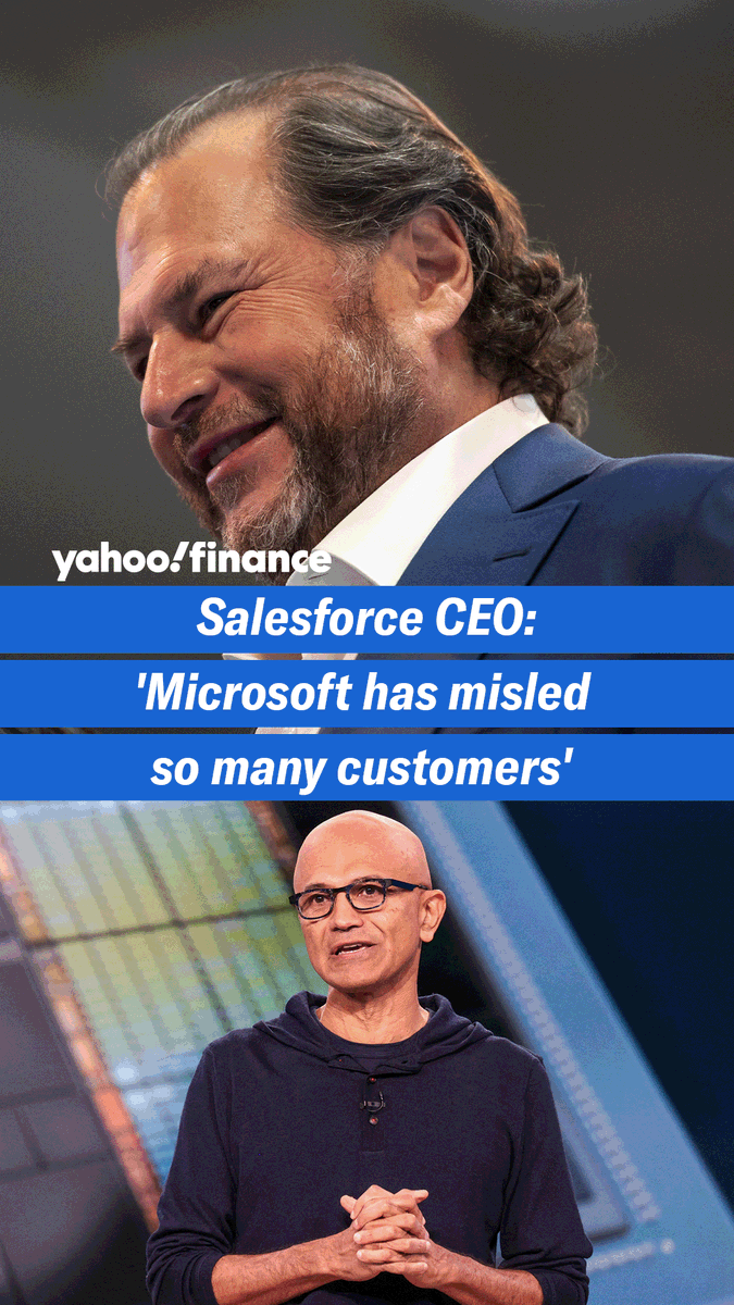 Salesforce CEO Marc Benioff thinks AI takes less heavy lifting than MSFT has led on.