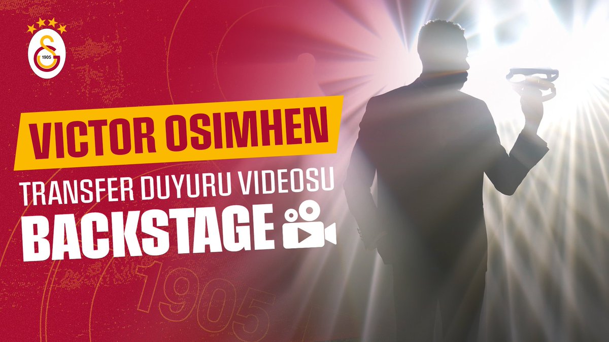 🎬 #Backstage | Victor Osimhen'in Transfer Duyuru Videosu, Galatasaray YouTube KATIL’da yayında! 🎭 📲 Sen de hemen KATIL, en özel içerikleri ve hiçbir yerde görmediğin en özel anları izle! Tamamını izlemek için 👇