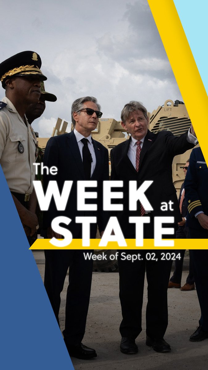 This week at State, Secretary Antony Blinken travels to Haiti, to discuss forthcoming steps in Haiti’s democratic transition and U.S. support to the Haitian people, and the Dominican Republic, to reinforce our close and longstanding partnership and collaborations.