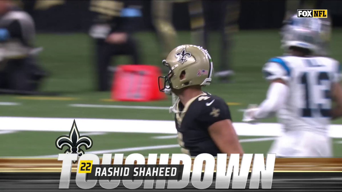 The first touchdown of the first Sunday this season belongs to Derek Carr, Rashid Shaheed and the New Orleans Saints! 📺: FOX