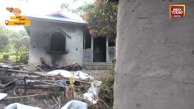 #ManipurDroneAttack | India Today's Ashutosh Mishra takes you to the village, about 30 km from Imphal, where the aggressive wave of violence started on 1 September. Koutruk village in Imphal West district was burnt to ashes after drone attack by suspected Kuki militants. Watch this ground report. #ManipurViolence #ReporterDiary | (ASHUTOSH MISHRA)