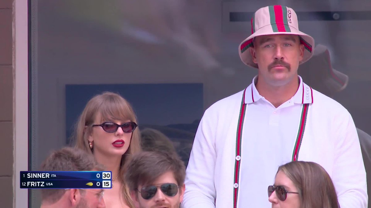 As the prophecy foretold, Taylor Swift is here to watch Taylor Fritz.