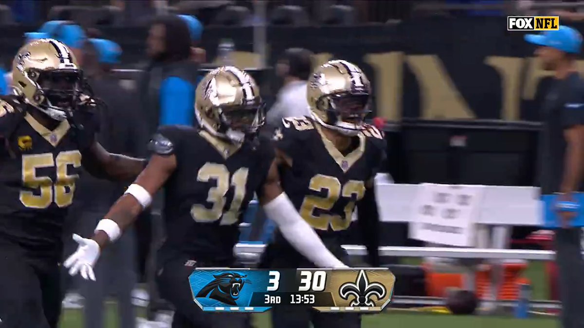 Jordan Howden with his first career INT &amp; the Saints third forced turnover today whewwwwww 📺 FOX