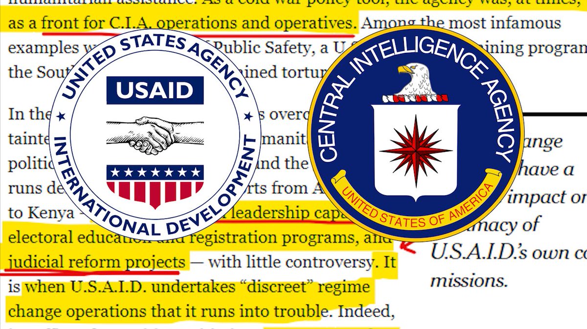 Class is in session! Tonight at 9pm ET, I'll be giving a special livestream lecture presentation for my X subscribers: "10 Times USAID Got Busted As A CIA Front." Later in the week, I'll post clips on this general timeline on what I think are the most essential sections 📚