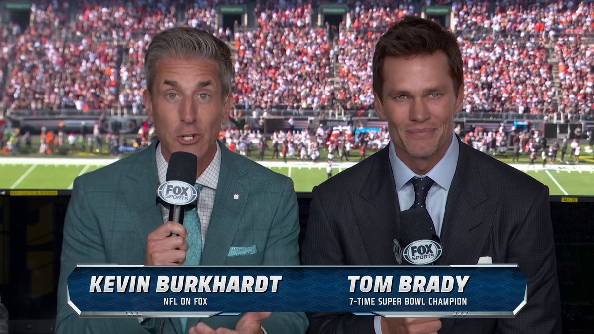 Tom Brady in the booth calling Cowboys vs. Browns 🤯 Gonna take some getting used to (via FOX Sports: NFL)