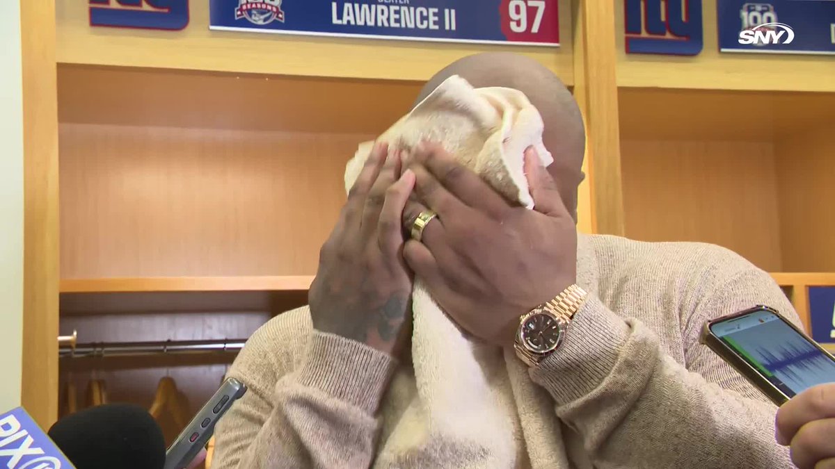 Dexter Lawrence says he does not respect Giants fans booing the team: "I get it, they want to see their team win. It's just a rough patch. It is what it is."