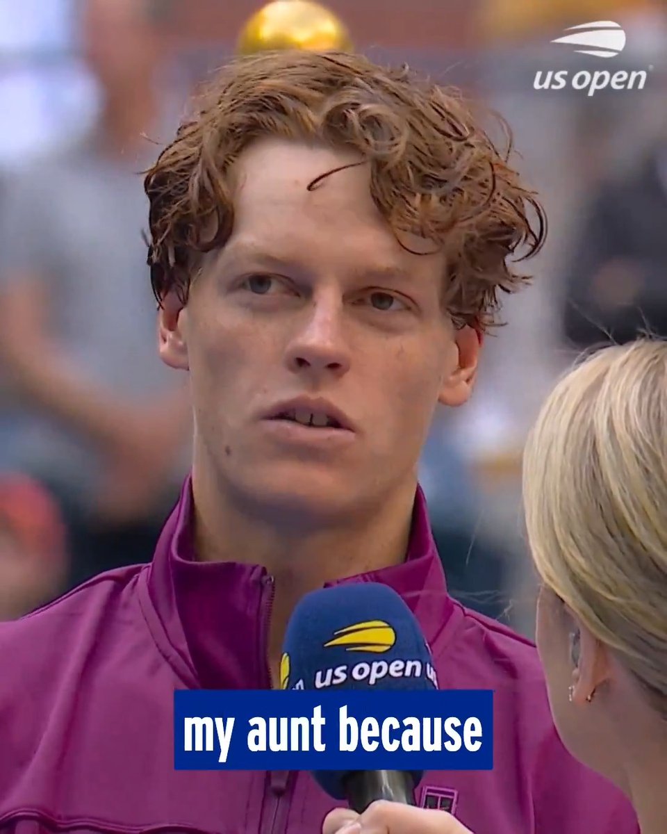 Jannik Sinner dedicates his US Open title to his aunt โค๏ธโ๐ฉน