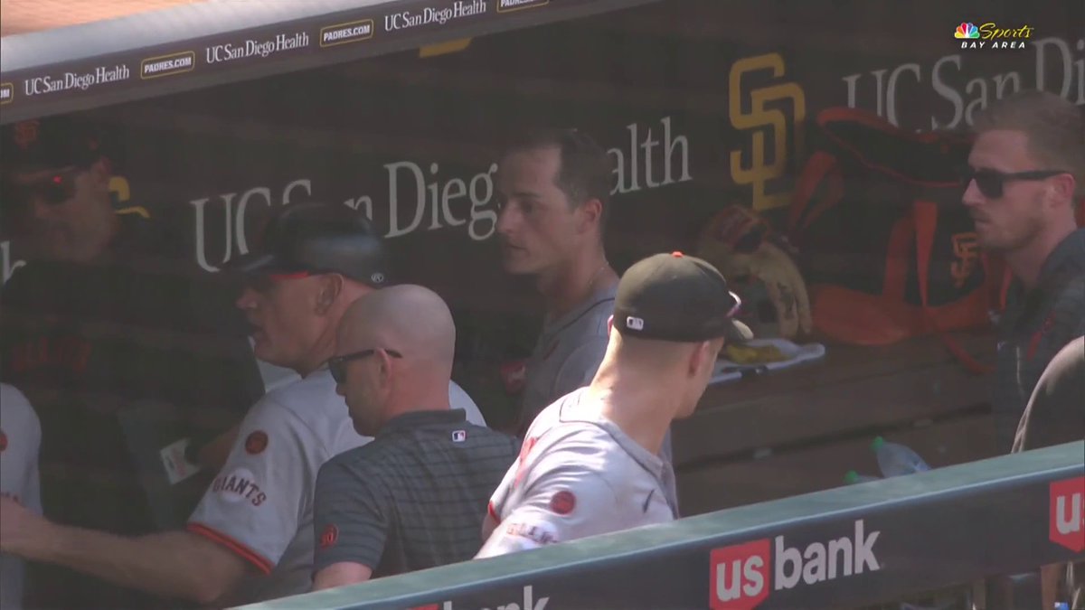 Marco Luciano and Tyler Fitzgerald exchanged words in the dugout after colliding on an infield fly that resulted in an error and two runs scoring