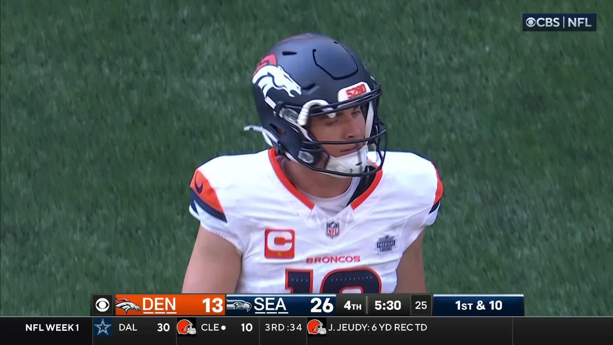 "OH NO" - Adam Archuleta before Bo Nix's pass even landed in the Seahawks hands
