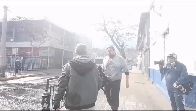 Este es el asesino que apuñaló a tres jovenes que participaban de la romería al Cementerio General. Uno de ellos falleció. Se encuentra detenido.