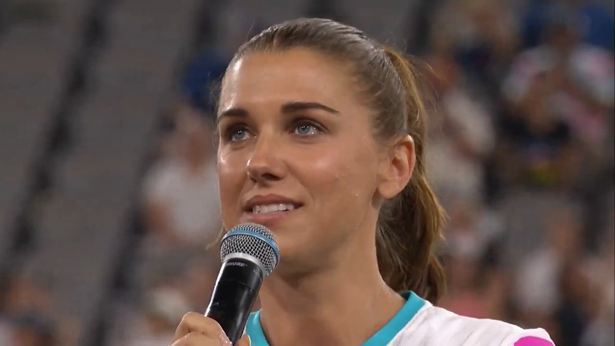 "I will cherish this moment forever. Thank you from the bottom of my heart." Alex Morgan says goodbye in San Diego.