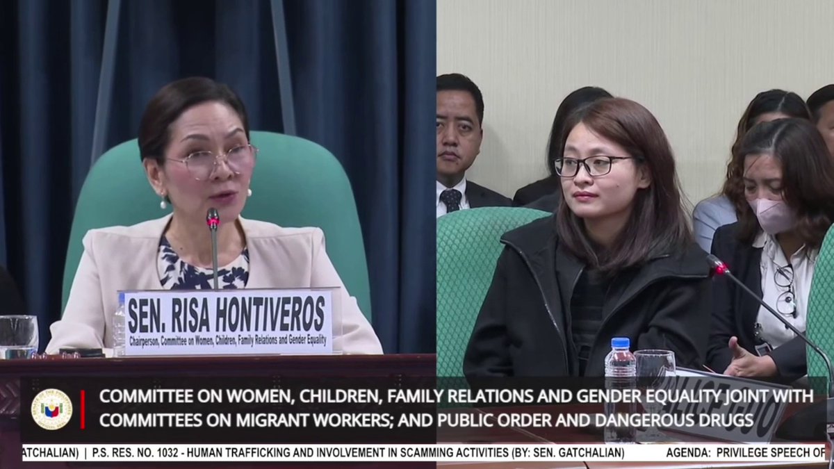 Diretsahan tinanong ni Sen. Risa Hontiveros si dismissed Mayor Alice Guo kung siya si Guo Hua Ping.