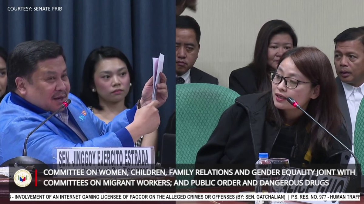 "Sen, 'di ko po siya boyfriend... magkaibigan po kami." Itinanggi ni dismissed Mayor Alice Guo na karelasyon niya si Sual, Pangasinan Mayor Dong Calugay matapos na tanungin ni Sen. Jinggoy Estrada sa pagdinig ng Senado.