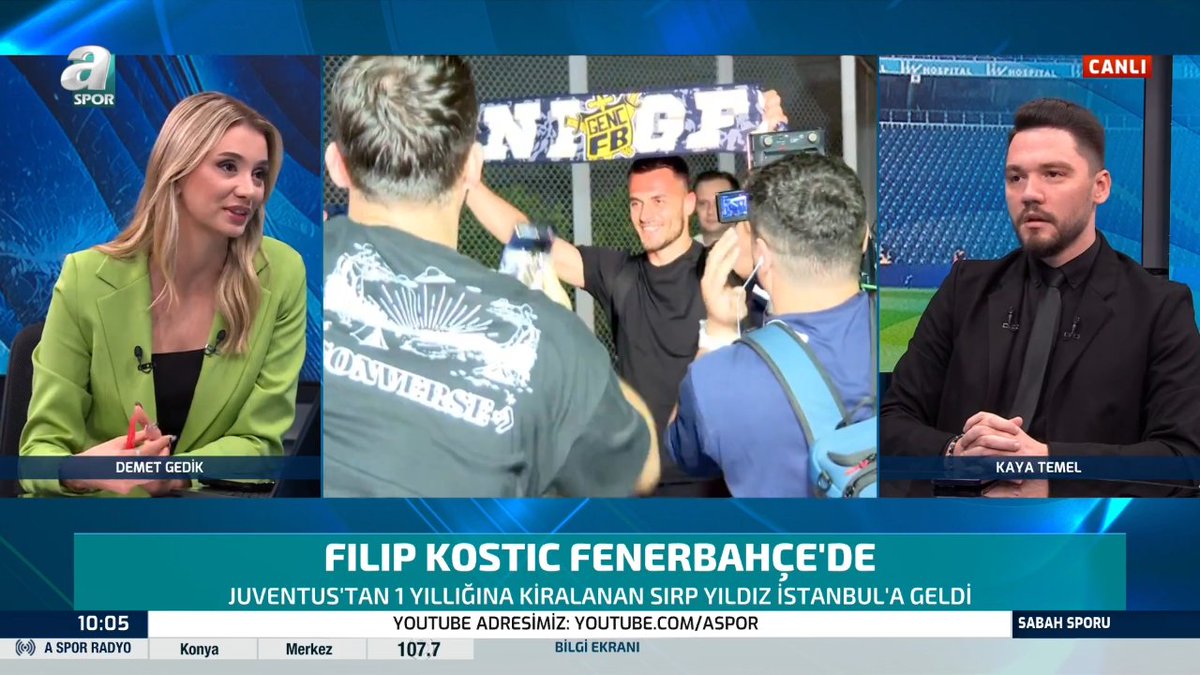 Kaya Temel: Yener İnce, Kostić'in sakatlık raporunu incelediğinde 'Kesinlikle onay vermiyorum' dedi. Demet Gedik: Kostić'in geçtiğimiz sezon Juventus'ta kaçırdığı maç sayısı YALNIZCA BİR.