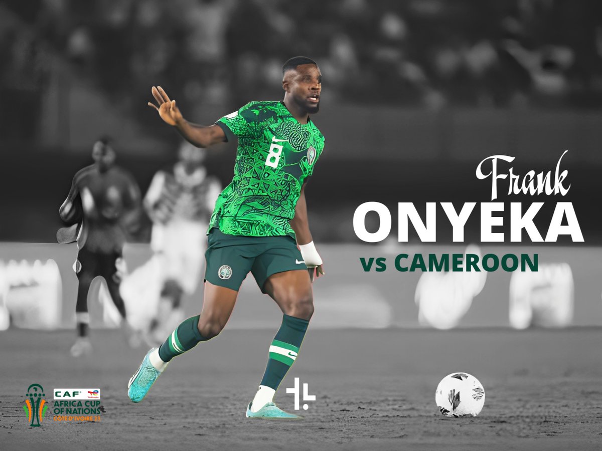 #Nigeria’s Frank Onyeka vs Cameroon at #AFCON2023