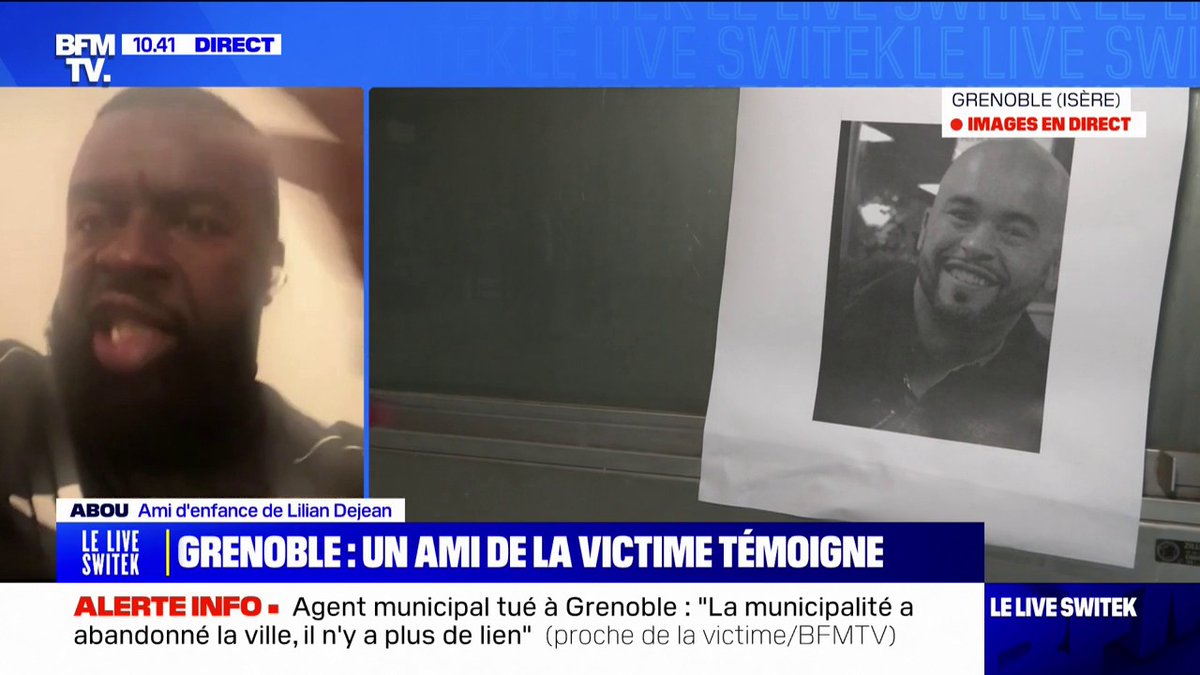 💬 "C'est la mort de trop" Abou, un ami de l'agent municipal tué à Grenoble, témoigne