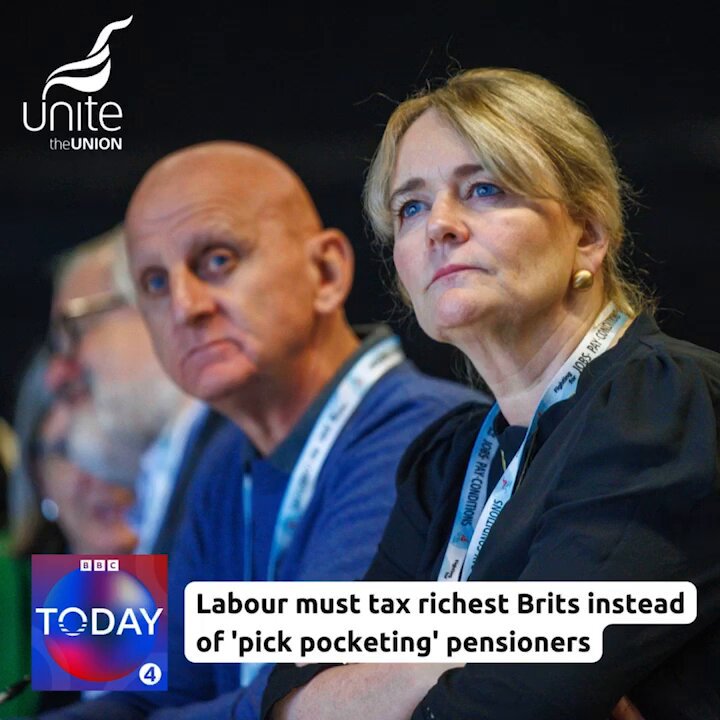 The wealthiest in this country have been at the front of the queue for 14 years, I want to see workers and communities at the front. The Labour Party must u-turn on winter fuel payments and introduce a #WealthTax. #TUC2024 BBC Radio 4 Today Nick Robinson ➡️