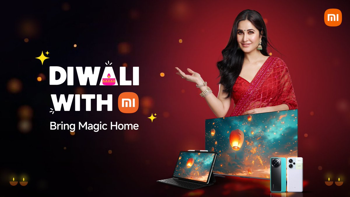 Magic holds a special meaning for everyone—it’s the shared laughter, the bond with family, and the memories that make this festival so special. This #DiwaliWithMi, we #BringMagicHome to life with our smarter #Xiaomi products to create lasting moments. ➡️