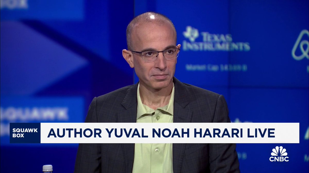 .Yuval Noah Harari details his latest book, "Nexus," focusing on the role of AI in human interaction: