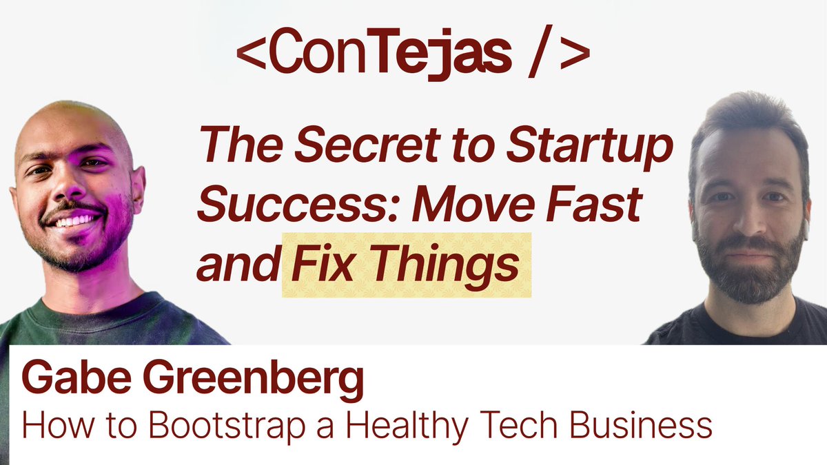 NEW on ConTejas Code : How to Build a Healthy Bootstrapped Business It was an honor talking to my former CEO about what it takes to build, run, scale a company like G2i in great detail. I learned a ton. I hope you do too. Links in reply.