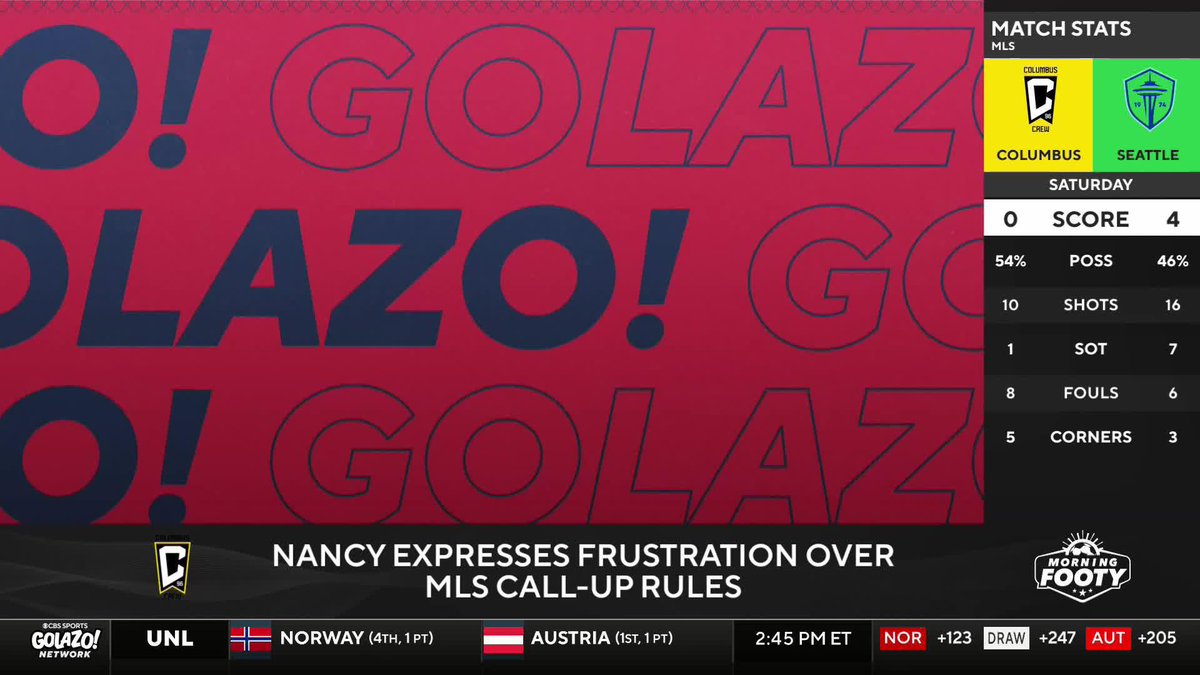 ⚽ The Columbus Crew lost 4-0 to Seattle and Wilfried Nancy is fed up with suffering from success 🤫 Tom Bogert discusses Nancy's comments and what he wants changed!
