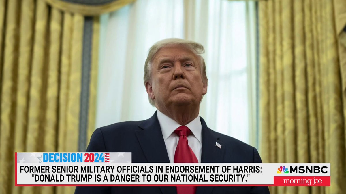 "Trump is indeed not fit to be the president of the United States. I believe he is not a disaster waiting to happen, he's a disaster which has already happened. He puts the country at substantial risk." — Fmr. Navy admiral Steve Abbott endorses Harris