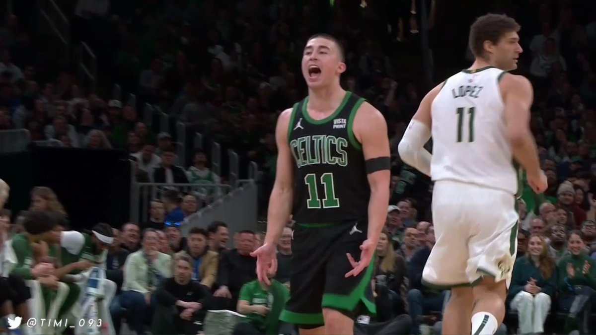thinking about when Payton Pritchard did all this to the Bucks only because PatBev hit Luke Kornet with the "too little":