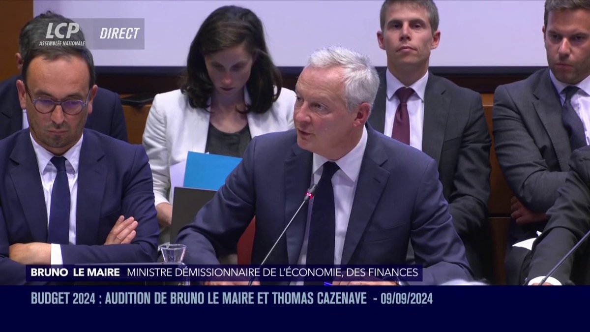 "Notre modèle social, c'est ce qui risque de faire déraper réellement les comptes publics dans les années à venir", affirme Bruno Le Maire, avant de mettre en cause les indemnités journalières au titre des arrêts maladie, évoquant certains "abus". #DirectAN