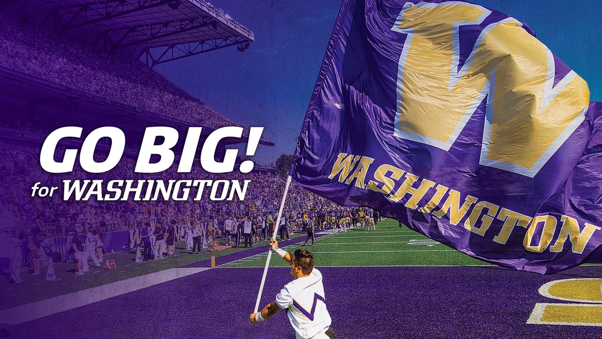 UW Athletics has launched Go BIG! for Washington, a fundraising effort to pave the way for long-term success in the Big Ten. Donate: #GoHuskies x Tyee Club