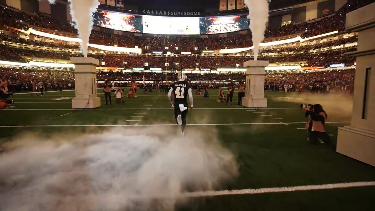 Chills. Caesars Superdome | Alvin Kamara