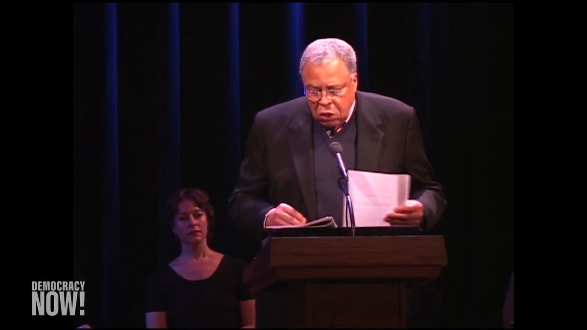 Actor James Earl Jones, known for his booming voice and roles like Darth Vader, died Monday at age 93. Here's Jones reading the Frederick Douglass speech "What to the Slave Is the 4th of July?" during a performance of "Voices of a People’s History of the United States" in 2003.