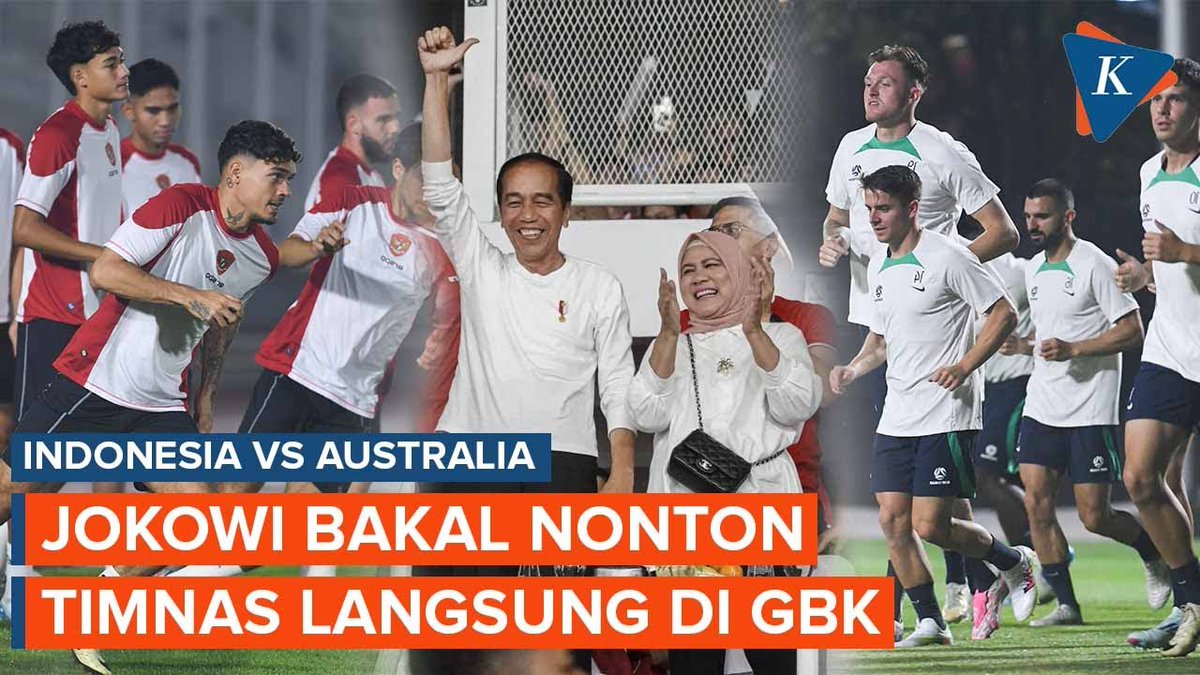 Indonesia Vs Australia Malam Ini, Jokowi Bakal Nonton Langsung Timnas di GBK ~N #Indonesia #Australia #Jokowi #GBK