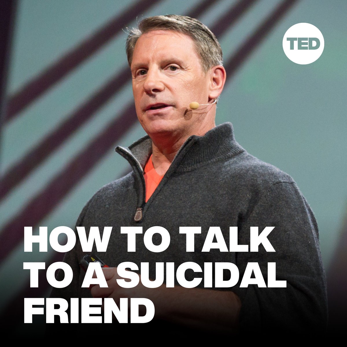 Here's what you can say if you think a loved one might be having suicidal thoughts. Watch the full talk here: #WorldSuicidePreventionDay [CW: Mental health, suicide]