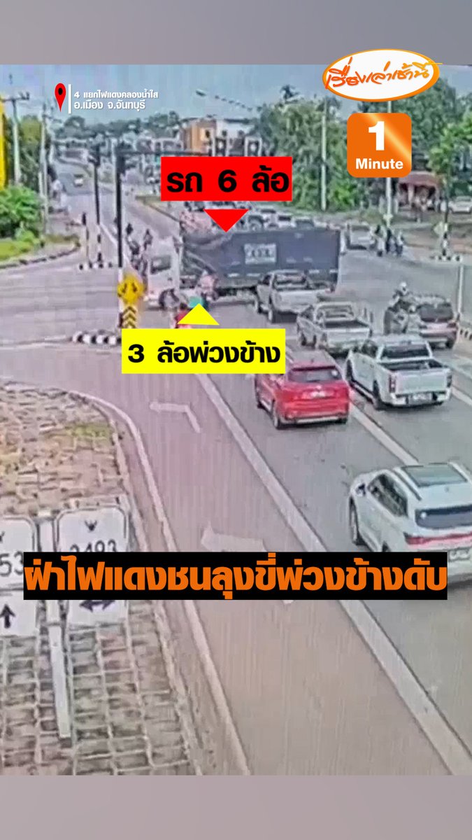 อุบัติเหตุรถ 6 ล้อ ขับฝ่าไฟแดงกลาง 4 แยก ร่าง ชนชายวัย 68 ขี่ 3 ล้อพ่วงข้างเสียชีวิตคาที่ ด้านชายคนขับนั่งร้องไห้สำนึกผิด รอให้การกับเจ้าหน้าที่อยู่ในที่เกิดเหตุ #เรื่องเล่าเช้านี้ #ข่าวช่อง3 #ข่าวภูมิภาค