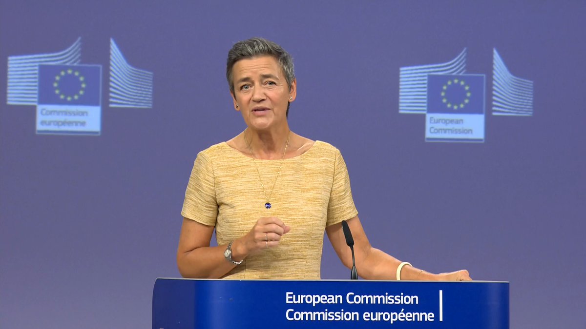 "Today is a big win for European citizens and for tax justice. The Court of Justice confirms that Ireland granted Apple unlawful aid which Ireland now has to recover, and the Commission's decision in the Google Shopping antitrust case." — Executive Vice President Margrethe Vestager