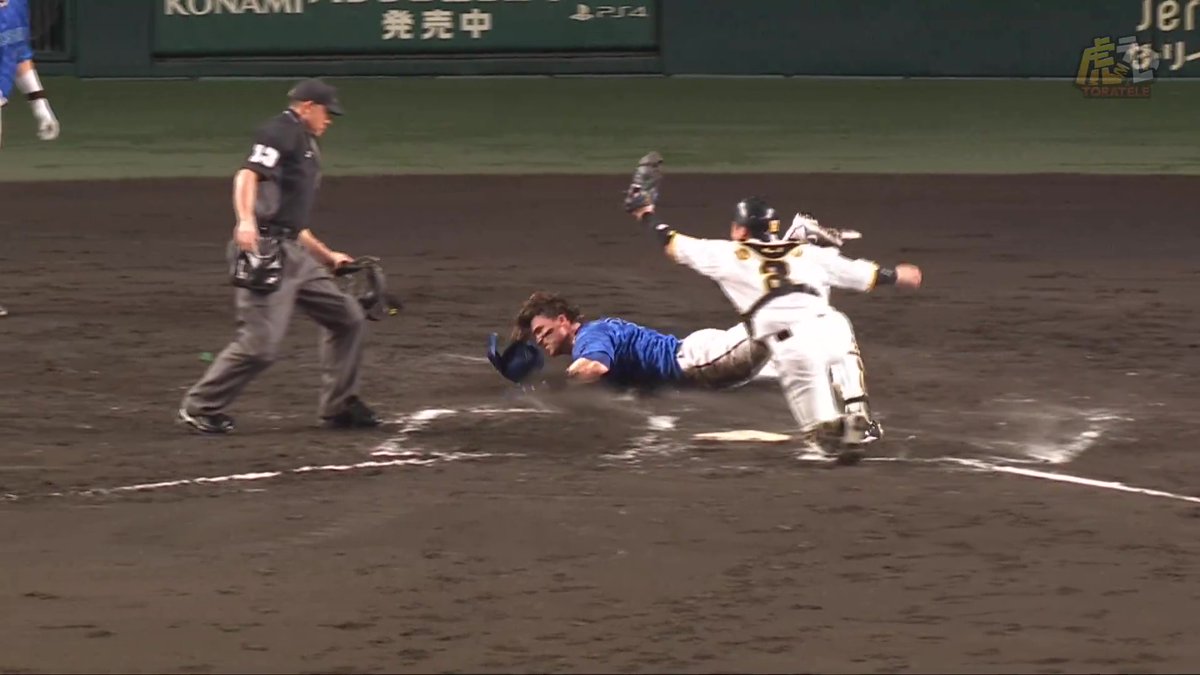 7回表、強肩の森下選手がオースティン選手のホーム生還を阻止する！#hanshin #虎テレ #阪神タイガース #ARE_GOES_ON