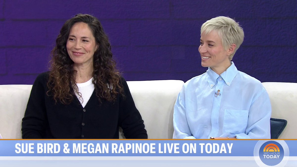 Sue Bird Sue Bird and Megan Rapinoe Megan Rapinoe join TODAY to speak about their popular podcast “A Touch More” and their lives after retirement!