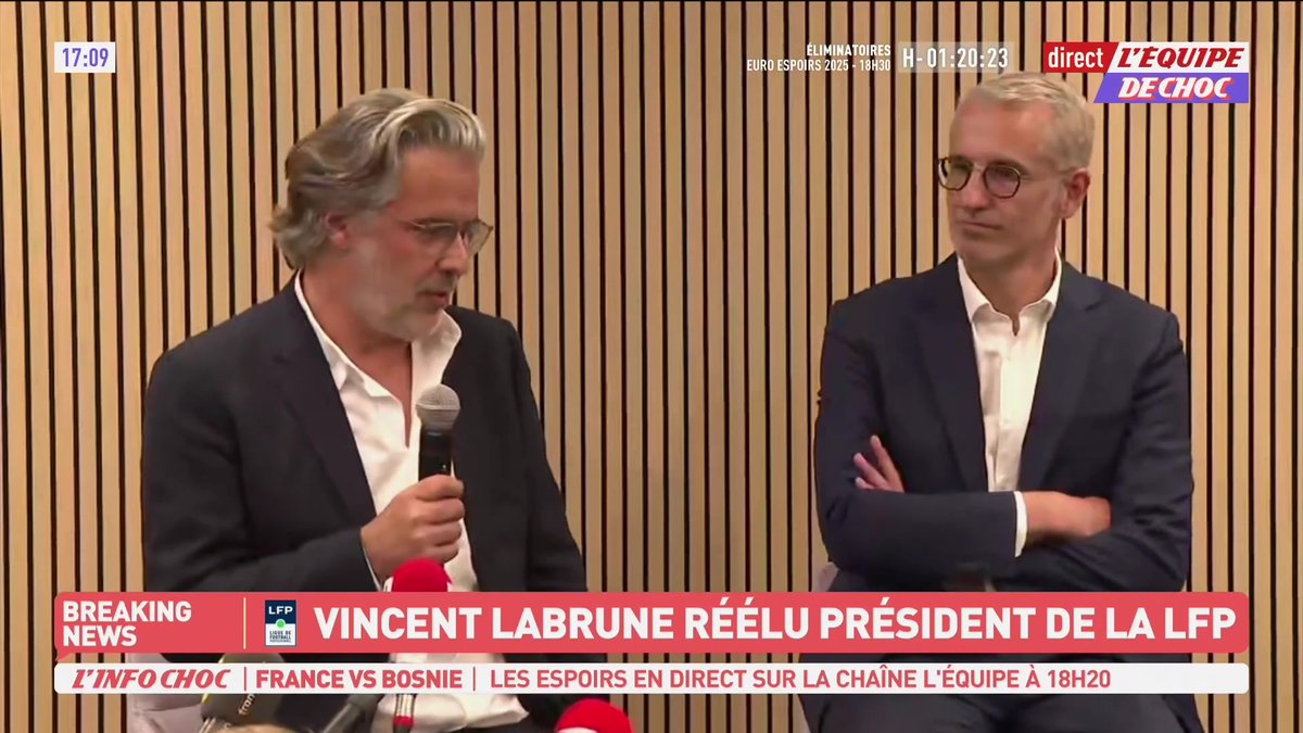 💬 Les premiers mots de Vincent Labrune, réélu président de la LFP