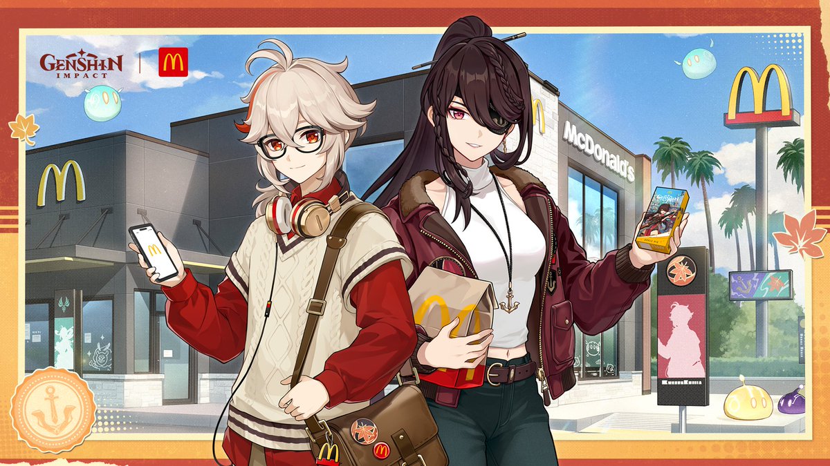 Let's explore the area ahead together! The Genshin Impact × McDonald's collaboration will launch in the U.S. on September 17. #GenshinxMcD #GenshinApplePie #GenshinImpact