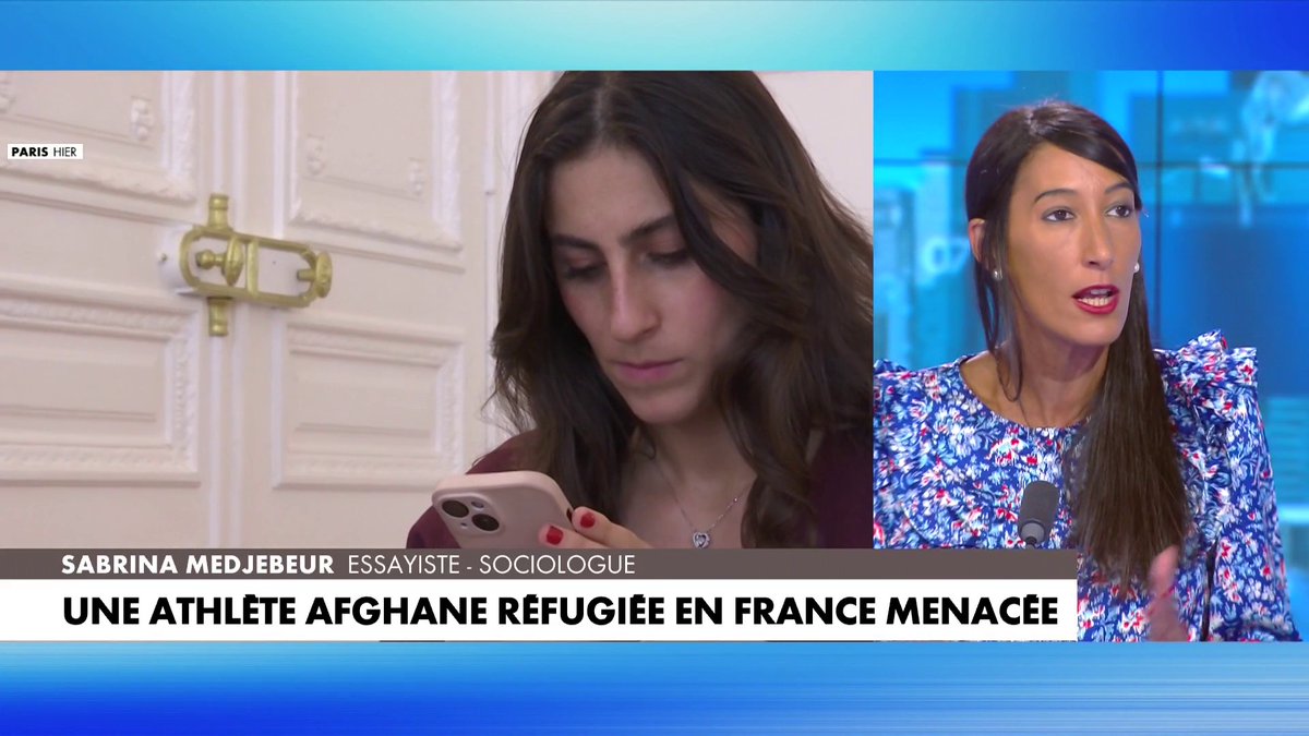 Sabrina Medjebeur, sociologue, affirme que «les pseudo-féministes n’ont pas un seul mot» pour l’athlète afghane réfugiée en France et menacée de mort et de viol pour avoir dénoncé le pouvoir taliban en Afghanistan #Punchline