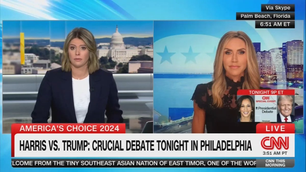 Q: Trump is falsely claiming mail-in ballots are fraudulent again. Should Republicans not ask for mail-in ballots? Lara Trump: No Q: So why is he lying about them being fraudulent? Trump: He is specifically referencing information from 2020... Q: What evidence is there? Trump: I would have to go back and look...