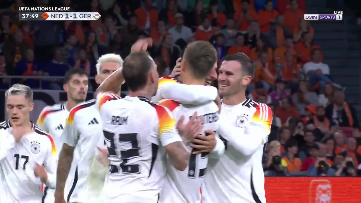 ألمانيا تدرك التعادل عن طريق أونديف ⚽️🇩🇪 #دوري_الأمم_الأوروبية