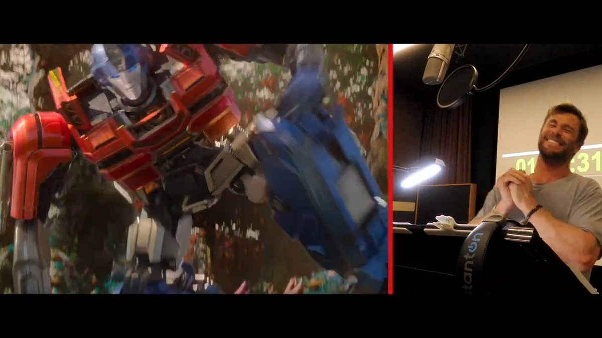 From the recording booth to Cybertron. 🤖 Go behind the scenes with Chris Hemsworth, #BrianTyreeHenry, #ScarlettJohansson, and @keeganmkey in #TransformersOne. Only in theatres September 20.