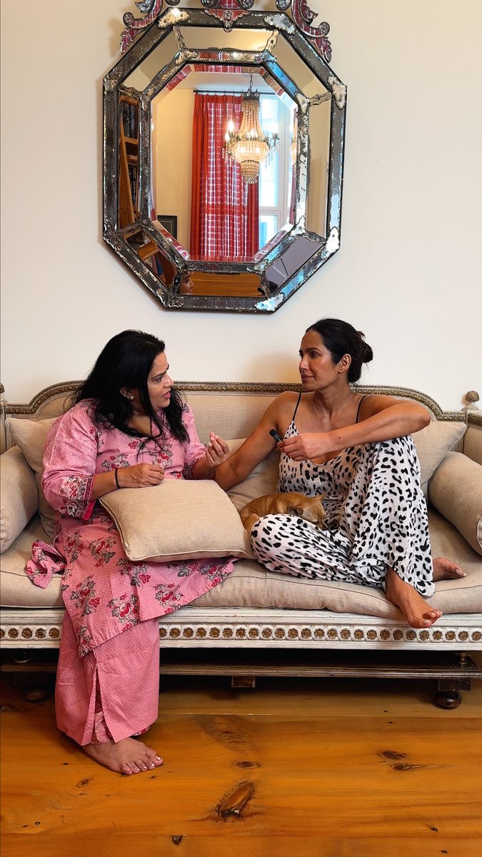 More couch time with Zarna Garg ! Tell us what you prefer – chai or coffee?